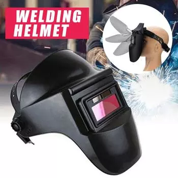 Сварочный шлем с автоматическим затемнением на солнечной энергии, маска для сварщика с регулируемым затемнением