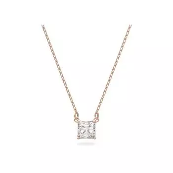 Swarovski Stilla Attract прозрачные кристаллы и розовое золото ожерелье 5510698 для женщин розового золота