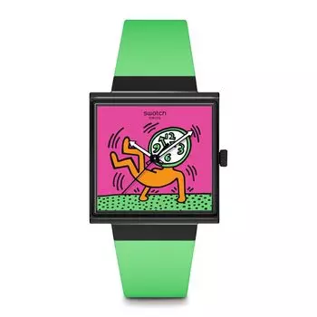 [Swatch] Часы BREAKS OFF SO34Z102 Зеленый