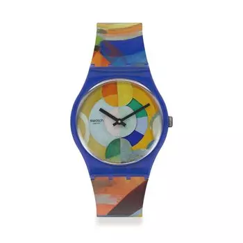 [Swatch] Часы Swatch CAROUSEL, BY ROBERT DELAUNAY Gent GZ712 Blue