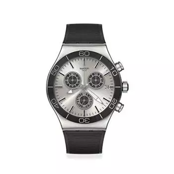 [Swatch] Часы SWATCH OUTDOOR Новые мужские часы Irony Chrono YVS486, черные