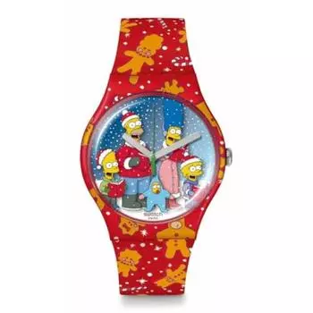 [Swatch] Часы WONDROUS WINTER WONDERLAND SUOZ361 Red