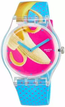 [Swatch] Наручные часы BANANA SLIP Новые Gent SUOK140 Обычный импортный продукт
