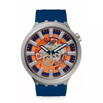 [Swatch] Наручные часы ORANGE IN THE WORKS SB07S114 Синие