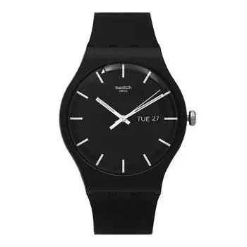 SWatch So29b704 Power Tracking Mono Black Universal уретановые часы SO29B704