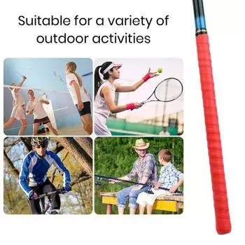 Впитывающая пот лента для захвата теннисной ракетки Нескользящая впитывающая лента из искусственной кожи для теннисной ракетки для бадминтона синий