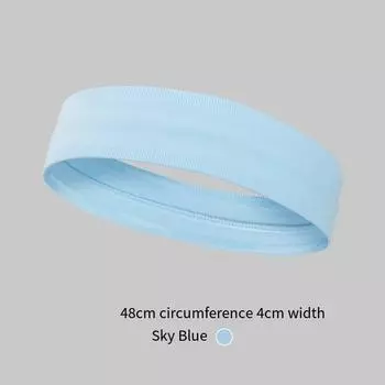 Sweat Belt Thick Non-Slip Elastic Sport Headbands Running Sweat-absorbing Yoga Hairband for Unisex Hair Accessories розовый