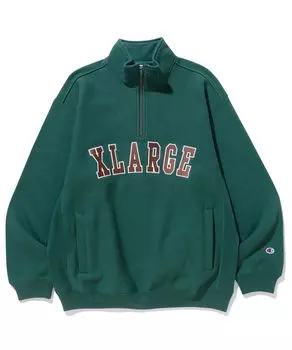 Sweat Champion REVERSE WEAVE HALF ZIP PULLOVER SWEAT GREEN S [Extra Large] Men s зелёный