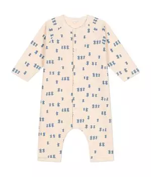 Sweat Combinaison A0BK9 Молочный цвет 12 месяцев 74см [Petit Bateau] Белый/Мульти