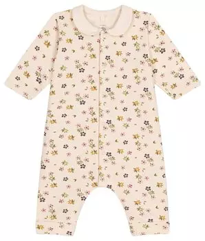 Sweat Combinaison A0BKA Milky Color 6 месяцев 67см [Petit Bateau] Белый/Мульти