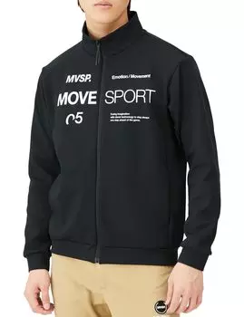 Sweat Descente Soft Warm Stand Jacket Stretch Thermal Training Running BK XA [Move Sports]