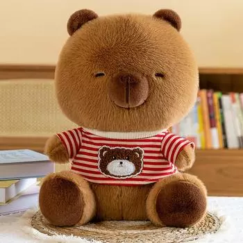 Sweater Capybara Plush Toy Kapibara Doll Children S Birthday Gift Sleeping Pillow Doll 30cm0.23kg