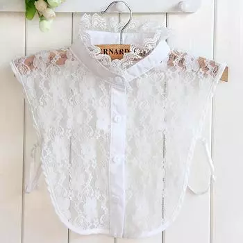 Sweater Fake Collar, Fashion Versatile Stand-Up Collar Lace Fake Collar Shirt Women S Recruitment Agent