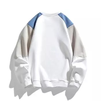 Sweater Men s Spring Tide Brand Japanese Students Loose Full Print Casual Top M белый