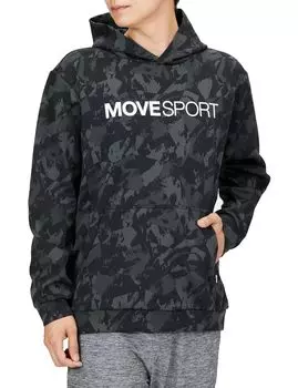 Sweatshirt Descente Full Zip Cover SHIELD Allover Pattern MVSP Windproof Heat Retention Stretch Sweat Absorbent Training BK L [Move Sports] (both