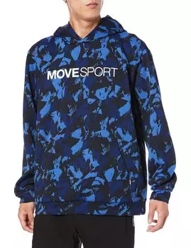 Sweatshirt Descente Full Zip Cover SHIELD Allover Pattern MVSP Windproof Heat Retention Stretch Sweat Absorbent Training BL XA [Move Sports] (both