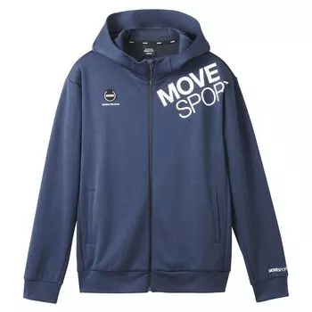 Sweatshirt Descente Full Zip Hoodie Stretch Training Running Navy M [Move Sports] тёмно-синий