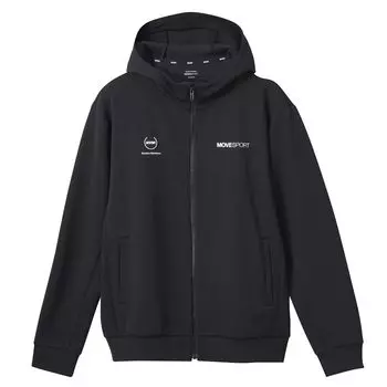Толстовка Descente Half Gauge Худи на молнии с капюшоном Стрейч Защита от УФ-лучей Тренировочная Беговая BK00 3L [Move Sports] S.F.TECH (UPF50+) (ST4FSW43M)
