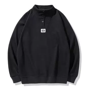 Sweatshirt Jacket Men s Spring and Autumn Style Zipper Versatile Top Cardigan Sweatshirt XXXL чёрный