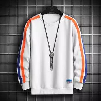 Sweatshirt men s spring and autumn loose round neck long-sleeved t-shirt ins trendy brand new autumn bottoming shirt top M