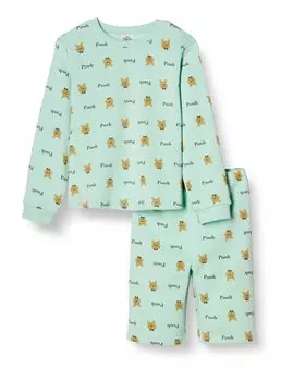 Sweatshirt Mickey Minnie Pooh Sweatshirt Pants Set All Over Pattern Clothes Boys Girls Kids 221109112 120 [Disney] + Children s Mint/Pooh