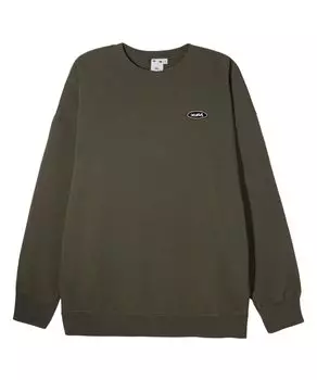 Толстовка OVAL LOGO BIG SWEAT TOP OLIVE [X Girl] женская оливковый