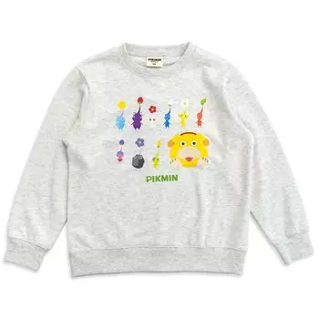 Sweatshirt Pikmin PIKMIN Character Goods Long Sleeve Boys 22864119 [Fine Plus] Off-White
