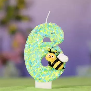 Свеча на день рождения, номер, праздничные атрибуты, украшения для комнаты, свеча-пчела, подарок, воспоминания, лампы, восковые свечи и подставки