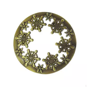 Свеча Орнамент Баночка Абажур Сплав Домашнее Украшение Полый Резной Узор Обруч бронзовый