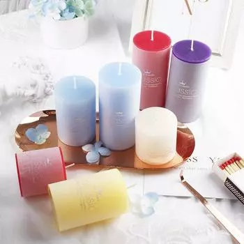 Свечи для ароматерапии, банкет, памятный фестиваль, обычно используемые бездымные светильники, ароматические принадлежности для свадебных украшений 3.8*5cm белый