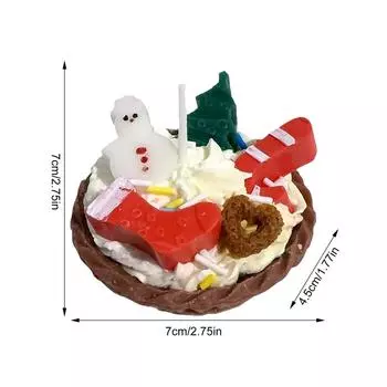 Свечи для дома ароматизированные соевый воск ароматизированные свечи для праздника ручной работы для дома и рождественских украшений 7x7 см/2,76x2,76 дюйма соя