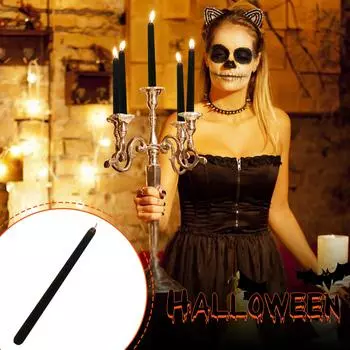 Свечи-конусы Tears, высокие свечи-кровоточащие свечи, черные конические подсвечники Soundvalue без запаха One Size