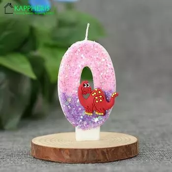 Свечи на день рождения в виде динозавра, свечи на детский день рождения для торта, украшение на день рождения в виде красного динозавра, украшение на торт для мальчика