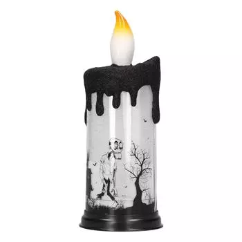 Свечи в виде снежного шара на Хэллоуин светодиодные украшения для террористов электронные свечи для вечеринки