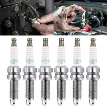 Свечи зажигания двигателя 18855-10060 LZKR6B-10E 4/6 шт. обычные свечи зажигания для I20 I30 I35 IX20 Venga 4
