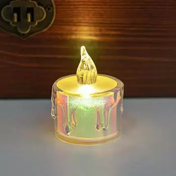 СвечиОгни для общежития и спальни Ночные огни Огни для создания атмосферы на день рождения и Маленькие настольные украшения [Small] Without a base