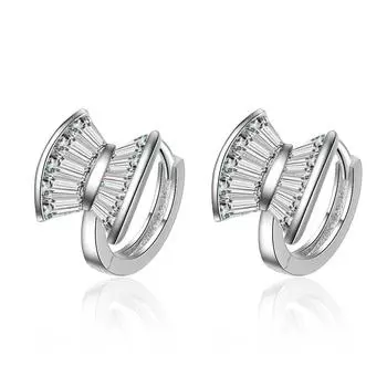 Sweet and Simple Valentine s Day Gift Fashion Zirconia Sparkling Classic Stud Earrings for Women Dazzling Female Elegant Accessories Timeless Jewelry