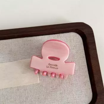 Sweet French Shark Clip Brown Mini Hair Crab Clip Fashion Acetic Acid Hair Claw Women