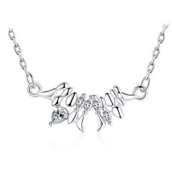 Sweet Heartbeat Music Note Electrocardiogram Cross Short Collarbone Necklace, Female, Japanese and Korean Versatile and Sweet