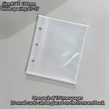 Sweet Lace Denim Style Mini Card Album Portable 3 Inch Photocard Binder Detachable Loose-Leaf Small Card Storage Bag