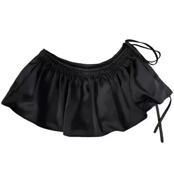 Sweet Layer Outfits Skirt Hip-hop Ruffled Edge Waistband Lace Up Hip Scarf Waist Accessories