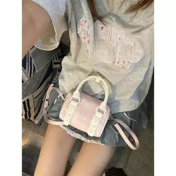 Sweet Maiden Heart Повседневная сумка Boston женская дорожная сумка через плечо сумка весна-лето розовый