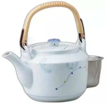 Sweet Pea 6 Earthenware Teapot x x 12cm Earthenware Teapot Setomonohonpo No. (with strainer) [14.5 14.5 1050cc]