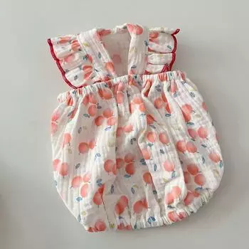 Sweet pet small dog dog cat clothes spring and summer thin cotton yarn flying sleeve skirt S