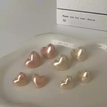 Серьги-пусеты Sweet Pink Love Pearl Женские Нишевые Ретро Простые Личность Мода Темперамент Универсальные Серьги Серьги