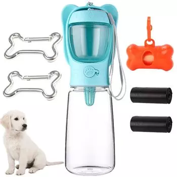 Sweet Plus Вода для выгула собак, питьевая вода для домашних животных, закуска, легко выводящая экскременты, карабин в комплекте Бутылка, Бутылка, Бутылка, Держатель, Портативный, Гидратация,