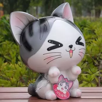 Sweet Private Cat Cute Piggy Bank Cartoon Girl Cat Creative Birthday Gift Children s Resin Crafts Decoration Money Box Coin Box