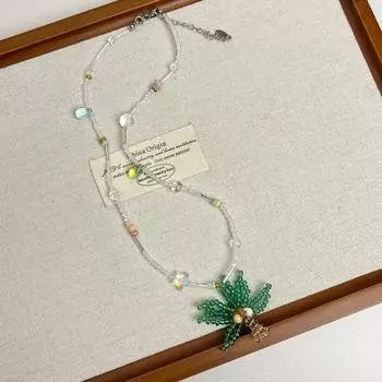 Sweet Shell Beads Necklace Jewelry Seaside Vacation Choker Trendy Bohemia Beads Necklace Party Style1