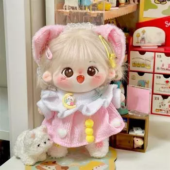 Sweet Skirt Stuffed Doll Plush Suit Changing Plush Toys Clothes 20CM Cotton Doll Clothes Girl Gift style 9