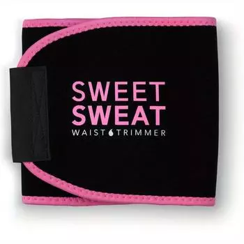 Sweet Sweat Waist Trimmer для женщин и мужчин - Sweat Band Waist Trainer для высокоинтенсивных тренировок и тренировок 4 размера M